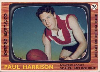 1967 Scanlens VFL #26 Paul Harrison Front